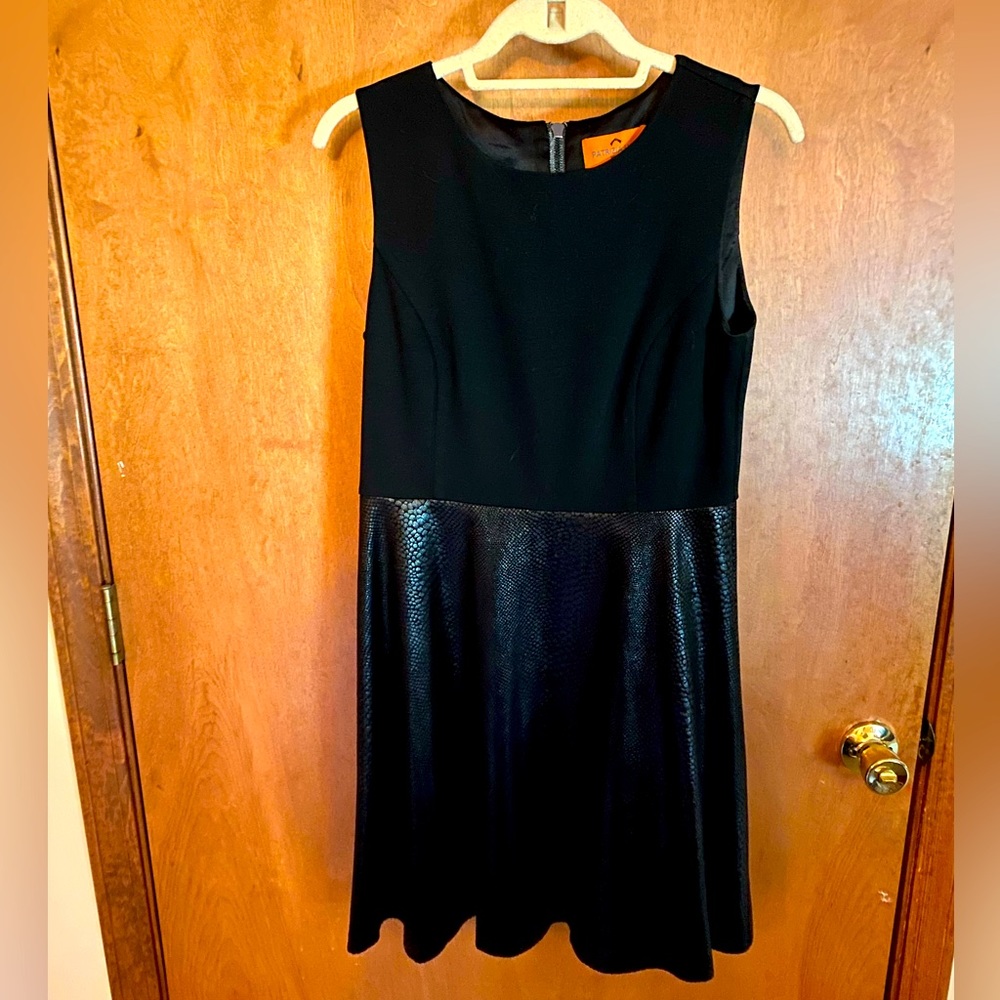 Patrizia Luca faux leather dress made in Italy size M